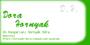 dora hornyak business card